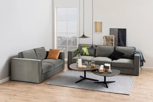 Stolik kawowy owalny Barnsley L biały marmur szklany nowoczesny glamour do salonu Actona