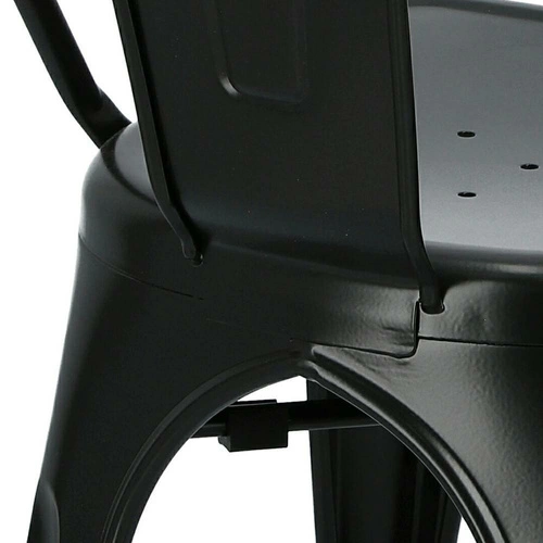 Krzesło metalowe Paris retro do jadalni lub kuchni personalizowany kolor sztaplowane D2.DESIGN