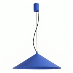 Lampa wisząca FINT LED ultramaryna regulowana do salonu 50 cm
