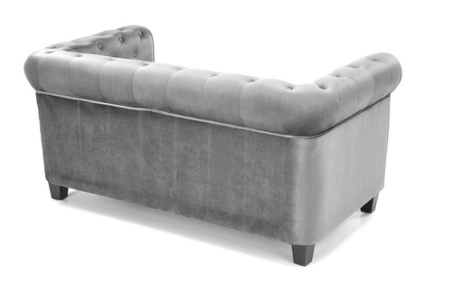 Sofa Dassion welwet szara