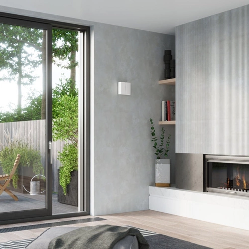 Kinkiet ścienny LINEA Sollux biały nowoczesny metalowy do salonu i sypialni 18 cm