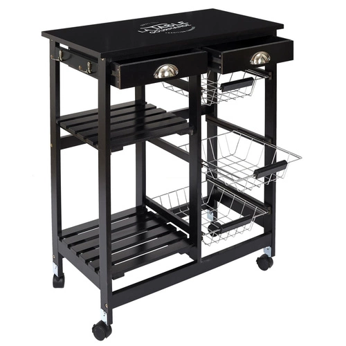Wózek barek Troy czarny