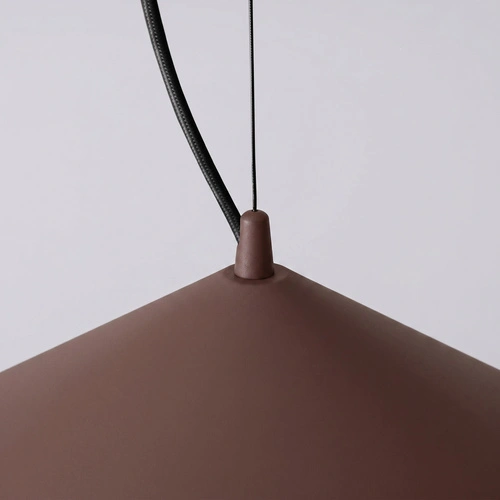 Lampa wisząca FINT LED brązowa regulowana do salonu nad stół