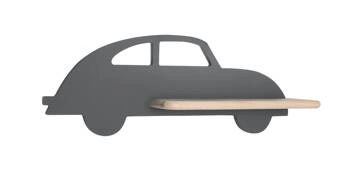 Kinkiet ścienny Car LED 5W szary klasyczny do pokoju dziecięcego drewniany dekoracyjny