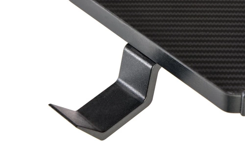 Biurko gamingowe Intesi Gamer czarne z czerwonym LED nowoczesne do pracy 122x60 cm