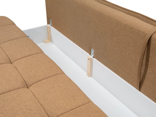 Nowoczesna sofa rozkładana Mikkeli z funkcją spania do salonu granatowa 2-osobowa