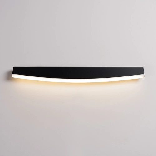 Kinkiet ścienny LED JORUN czarny nowoczesny 60 cm do salonu i sypialni Thoro