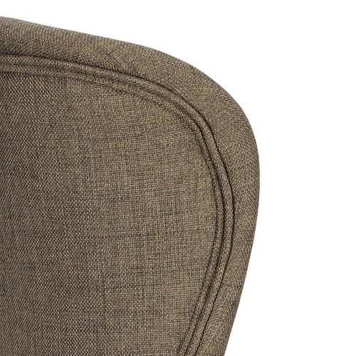 Krzesło tapicerowane Batilda Actona do jadalni i salonu dębowe khaki w stylu boho