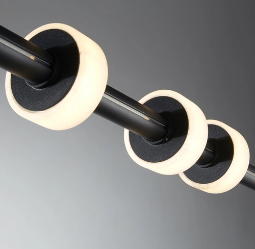 Lampa sufitowa LED RINGO Step into Design czarna 150 cm nowoczesna do salonu nad stół