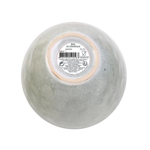 Miska do zupy Laguna M ceramiczna beżowa 550ml boho do kuchni Intesi