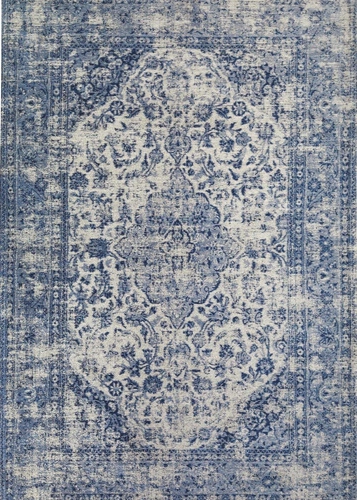 Dywan retro do salonu Sedef Sky Blue 160x230 prostokątny, łatwoczyszczący, antypoślizgowy Carpet Decor