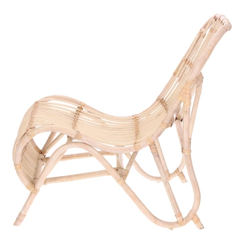 Fotel Tamara rattanowy bielony