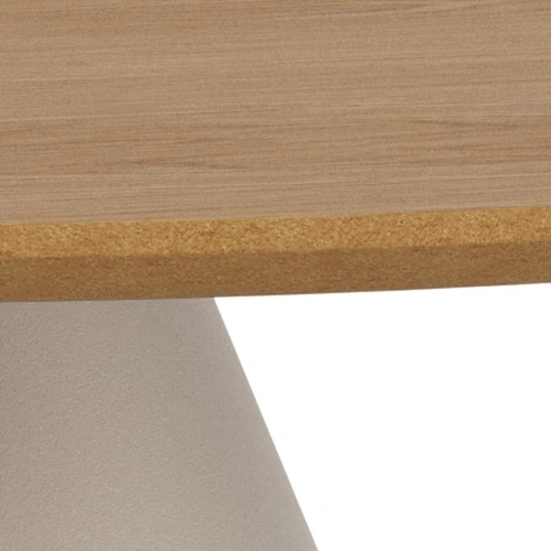 Actona Soli stolik kawowy okrągły 85 cm dąb kaszmir nowoczesny do salonu