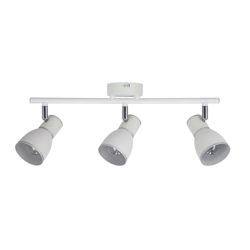 Lampa sufitowa Fido biała regulowana 3-punktowa metalowa do salonu i sypialni 52 cm