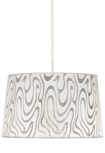 Lampa wisząca Tiger 40 1x60W E27  biało-srebrny