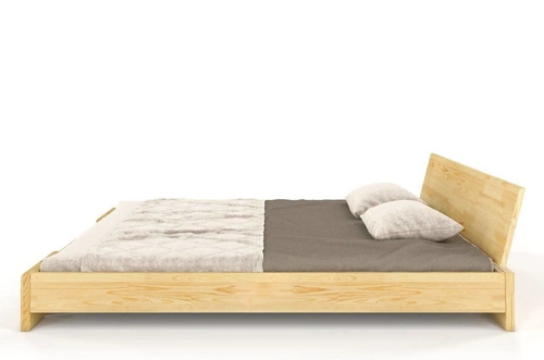 Łóżko drewniane sosnowe Vestre Long 160x220 skandynawskie do sypialni personalizowane