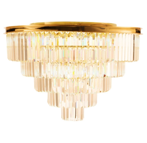 Plafon sufitowy SPLENDORE złoty okrągły 80 cm glamour do salonu i sypialni Step into Design