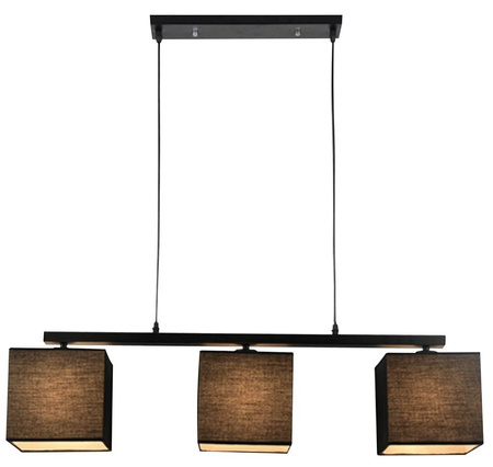 Lampa wisząca Boho 3x40W E27 czarny