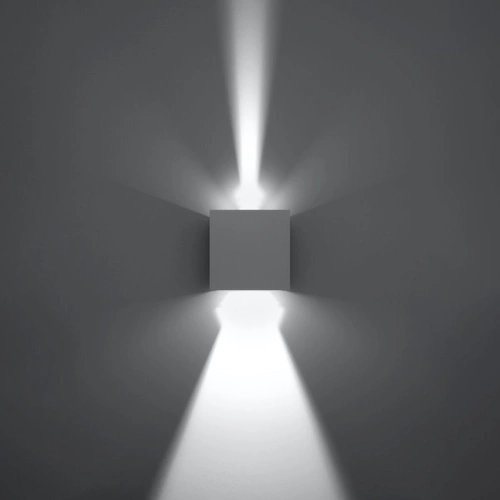 Kinkiet ścienny LED Luca biały nowoczesny aluminiowy do salonu, sypialni i na taras IP54