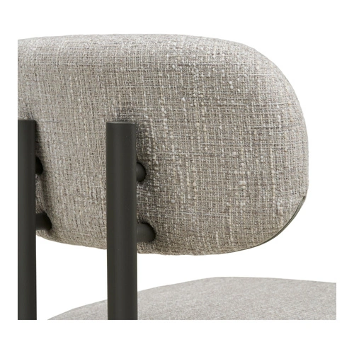 Krzesło Royan tapicerowane jasnoszare nowoczesne do jadalni i salonu