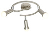 Lampa sufitowa Arc spirala 3x40W E14  satyna nikiel