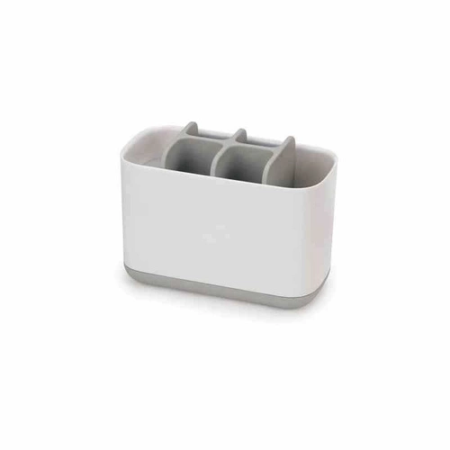 Joseph Joseph JJ biały kubek na szczoteczki do zębów łazienkowy z tworzywa sztucznego