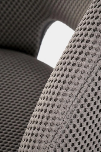 Krzesło biurowe obrotowe Maeba Intesi tapicerowane szare nowoczesne do biura i pokoju młodzieżowego