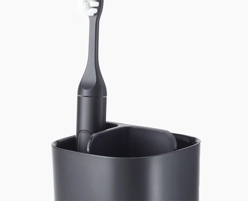 Joseph Joseph EasyStore czarny organizer na szczoteczki do zębów i pastę łazienkowy