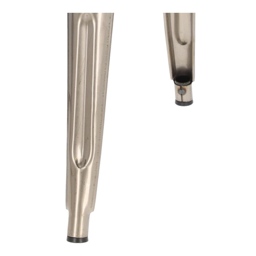 Hoker Paris Back 75 cm metalowy industrialny z oparciem do kuchni i wyspy szary D2.DESIGN