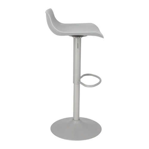 Hoker Simplet Bar One szary mat obrotowy regulowany nowoczesny do kuchni bez oparcia