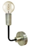 Kinkiet Saga lampa patyna+matowy czarny 1x40W E14
