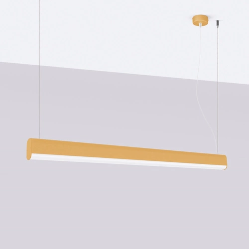 Lampa wisząca FARGE nowoczesna złota LED regulowana do salonu i jadalni 120 cm