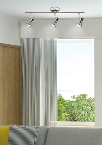 Lampa sufitowa Arkon nowoczesna regulowana metalowa chrom 3-punktowa do salonu i kuchni