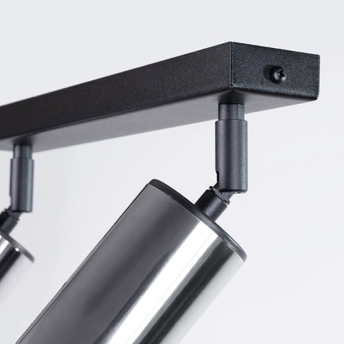 Plafon sufitowy WINX 2 czarny chrom nowoczesny LED do salonu i sypialni 30 cm SOLLUX