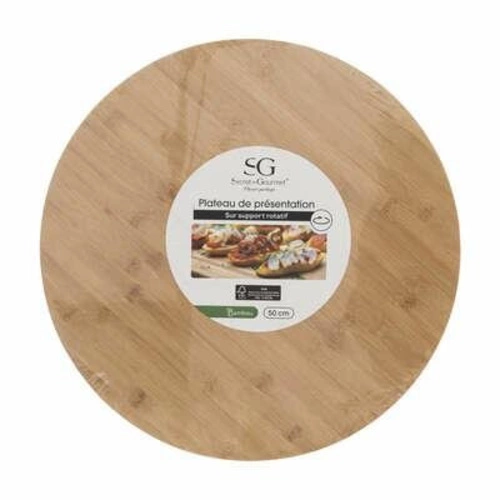 Deska obrotowa bambusowa śr 50 cm
