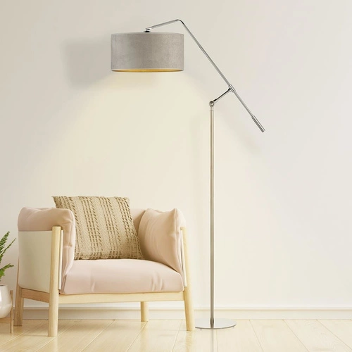 Lampa podłogowa LIBERIA GOLD srebrna zieleń