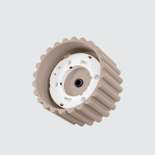 Plafon sufitowy AURA 1 nowoczesny beżowy aluminium do salonu i kuchni 10 cm