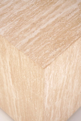 Stolik kawowy Travertino kwadratowy 45x45 cm nowoczesny skandynawski do salonu Intesi