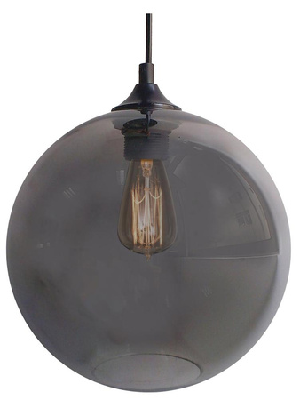 Lampa wisząca EDISON 25 1X60W E27  SREBRNY + ŻARÓWKA