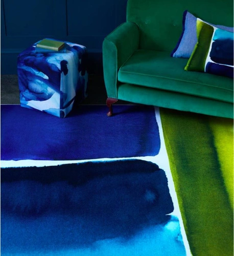 Muralla Azure dywan nowoczesny do salonu 200x280 miękki łatwy w czyszczeniu niebieski