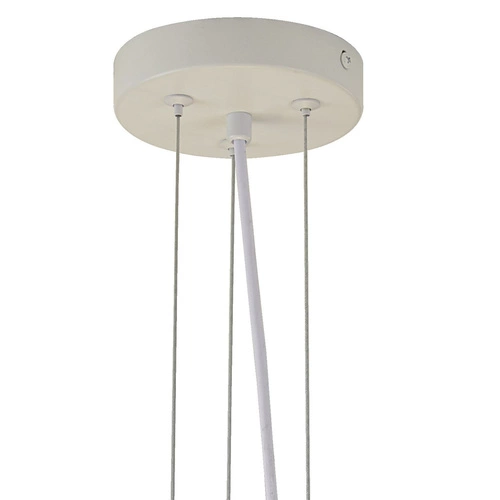 Lampa wisząca PEONY biała 50 cm nowoczesna do salonu i jadalni regulowana