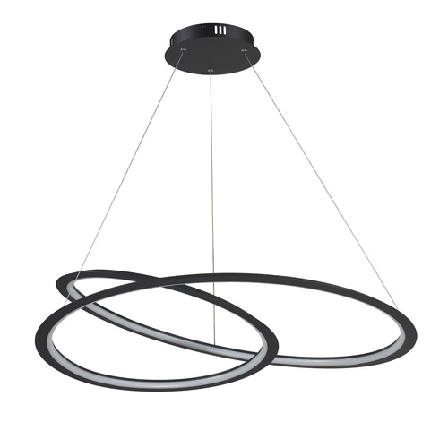 Lampa sufitowa LED Spirello czarna 80 cm nowoczesna do salonu i jadalni Step into Design