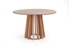 Stół okrągły do jadalni Tavle 120 cm nowoczesny dąb naturalny na jednej nodze NORDIFRA