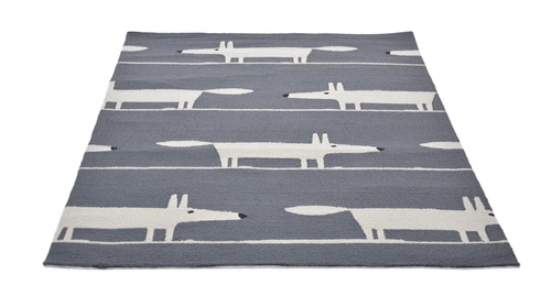 Dywan zewnętrzny do tarasu Mr Fox Charcoal 120x180 szary łatwoczyszczący nowoczesny