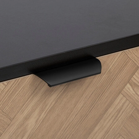 Komoda Chevrons nowoczesna z szufladami i półkami 160 cm loftowa do salonu Atmosphera