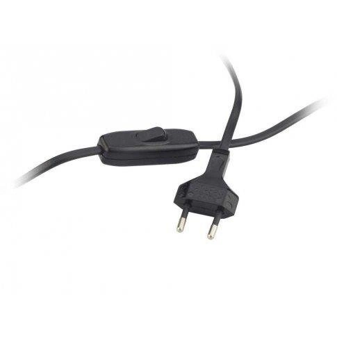 Lampka nocna do sypialni Bergen nowoczesna fioletowa z abażurem metalowa LYSNE 50 cm