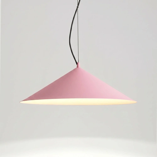 Lampa wisząca LED FINT różowa do salonu regulowana nowoczesna
