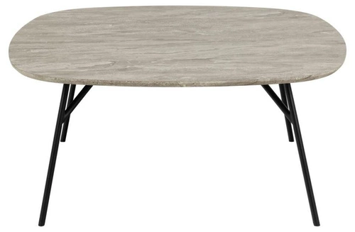 Stolik kawowy Caracas kwadratowy 90x90 cm szary marmur nowoczesny loft do salonu Actona