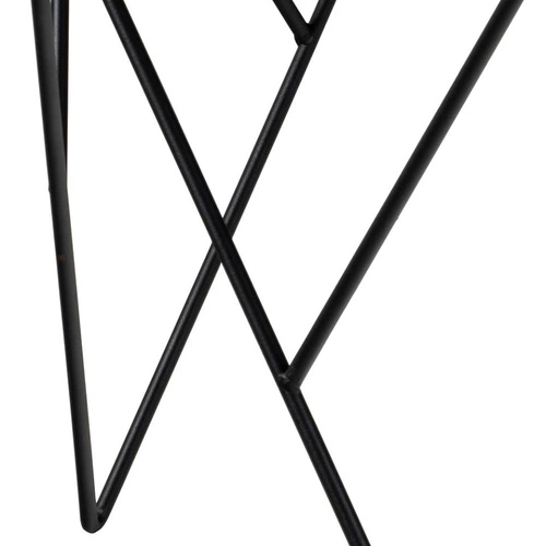 Stolik kawowy Halstow okrągły 80 cm szklany czarny loftowy do salonu Actona