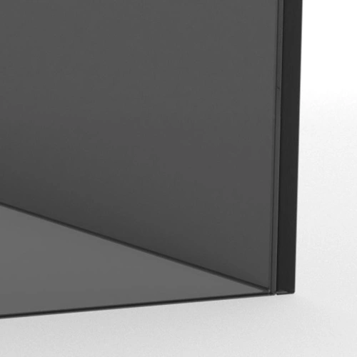 Actona Dice zestaw 2 stolików kawowych szklanych loft czarny 50x50  